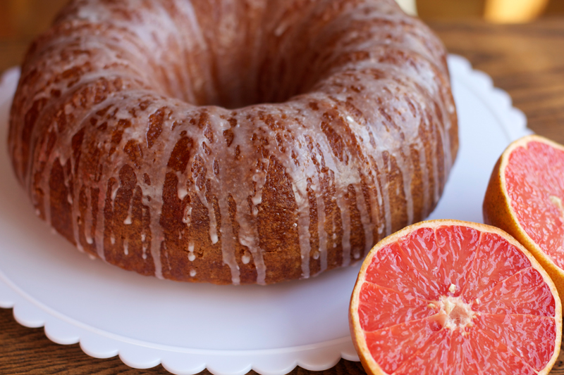 A Less Processed Life What's Baking Glazed Grapefruit Bundt Cake