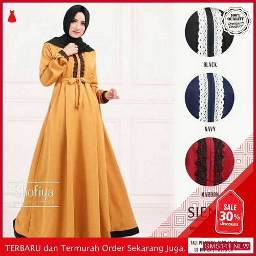 GMS141 MSLMW141G38 Gamis Dress Sienna Renda Dropship SK2109156233