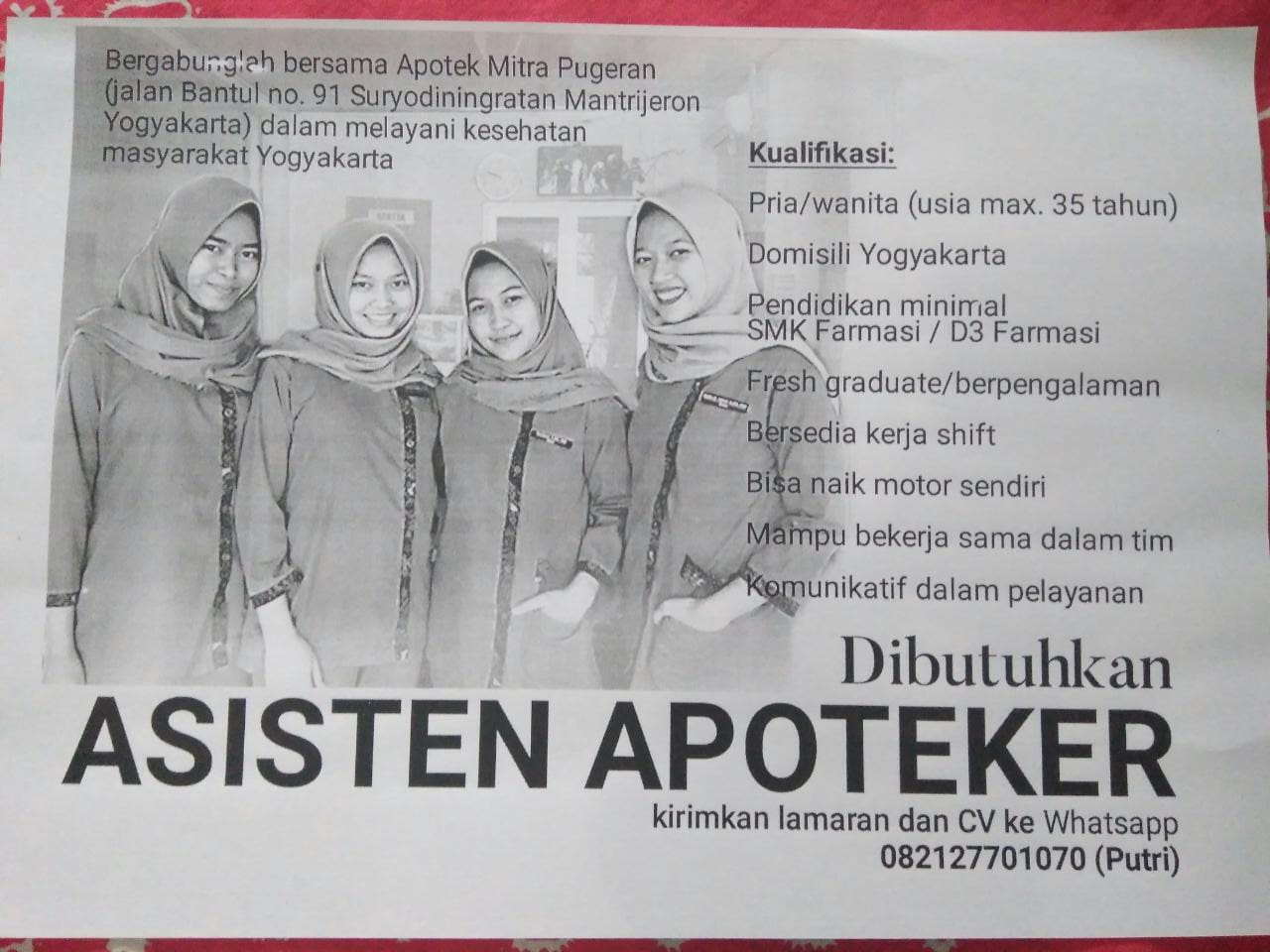 WhatsApp%2BImage%2B2019 02 26%2Bat%2B07.40.44 - Lowongan Asisten Apoteker di Apotek Mitra Pugeran
