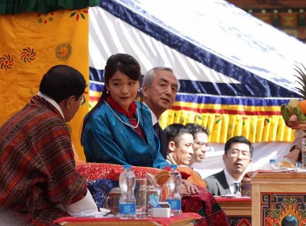 Princess Mako visited the National Textile Museum in the Bhutan capital Thimphu. Princess Mako at Changlingmethang National Archery Ground