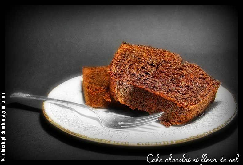 Les Recettes de Christophe Cake chocolat et fleur de sel