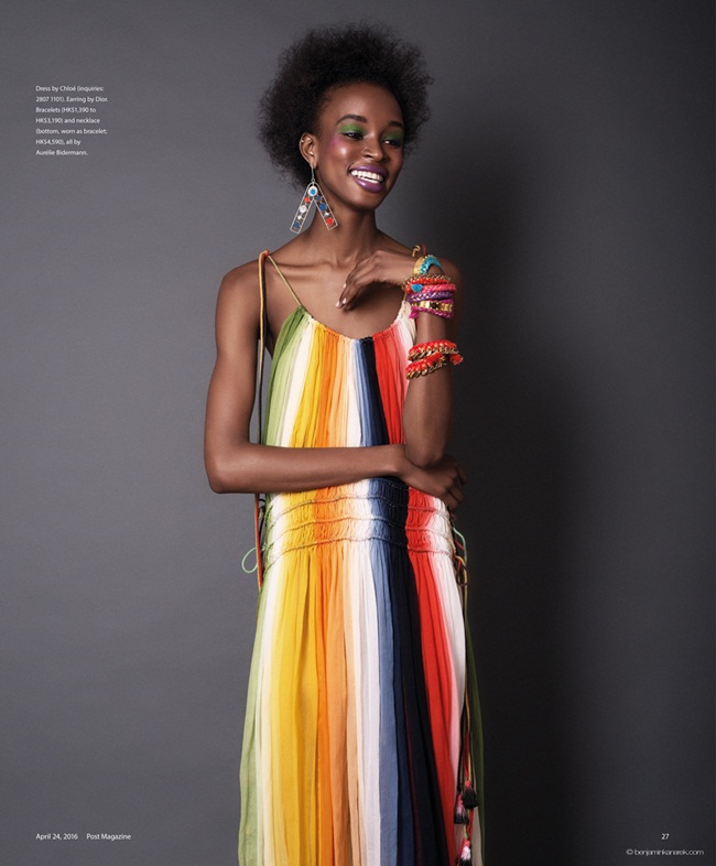 2016 SS Chloé Rainbow Dress Editorials