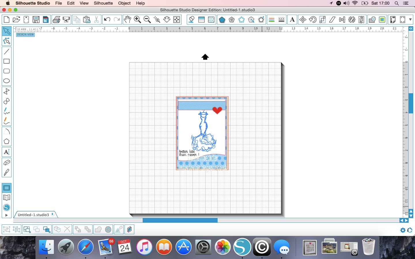 I'm just lovin' it.... Silhouette Studio lessons on a Mac.