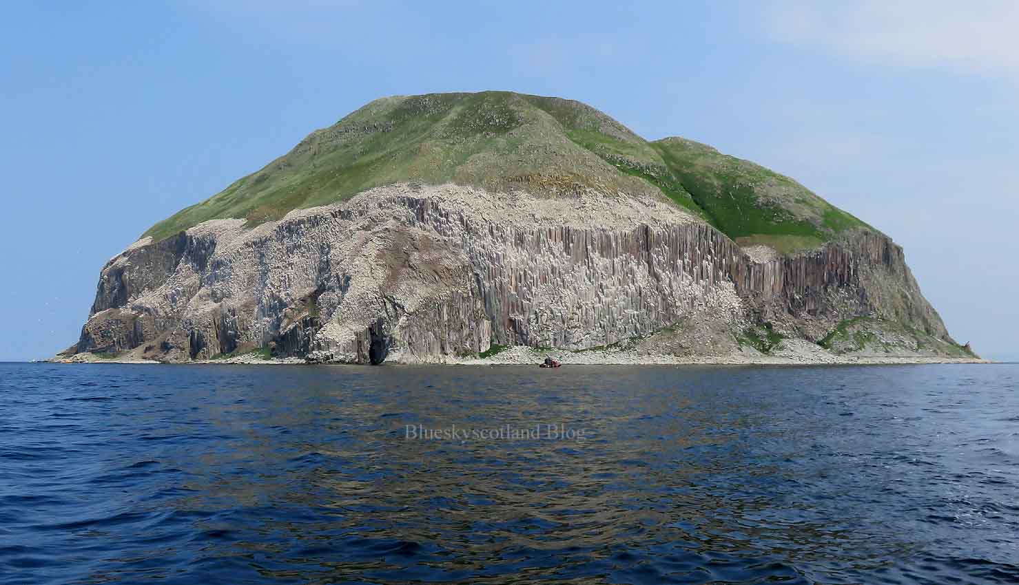 Alex and Bob`s Blue Sky Scotland Ailsa Craig trip. Kingdom of the Sea Birds. Girvan.