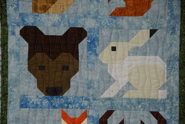 bear quilt block, hare quilt block