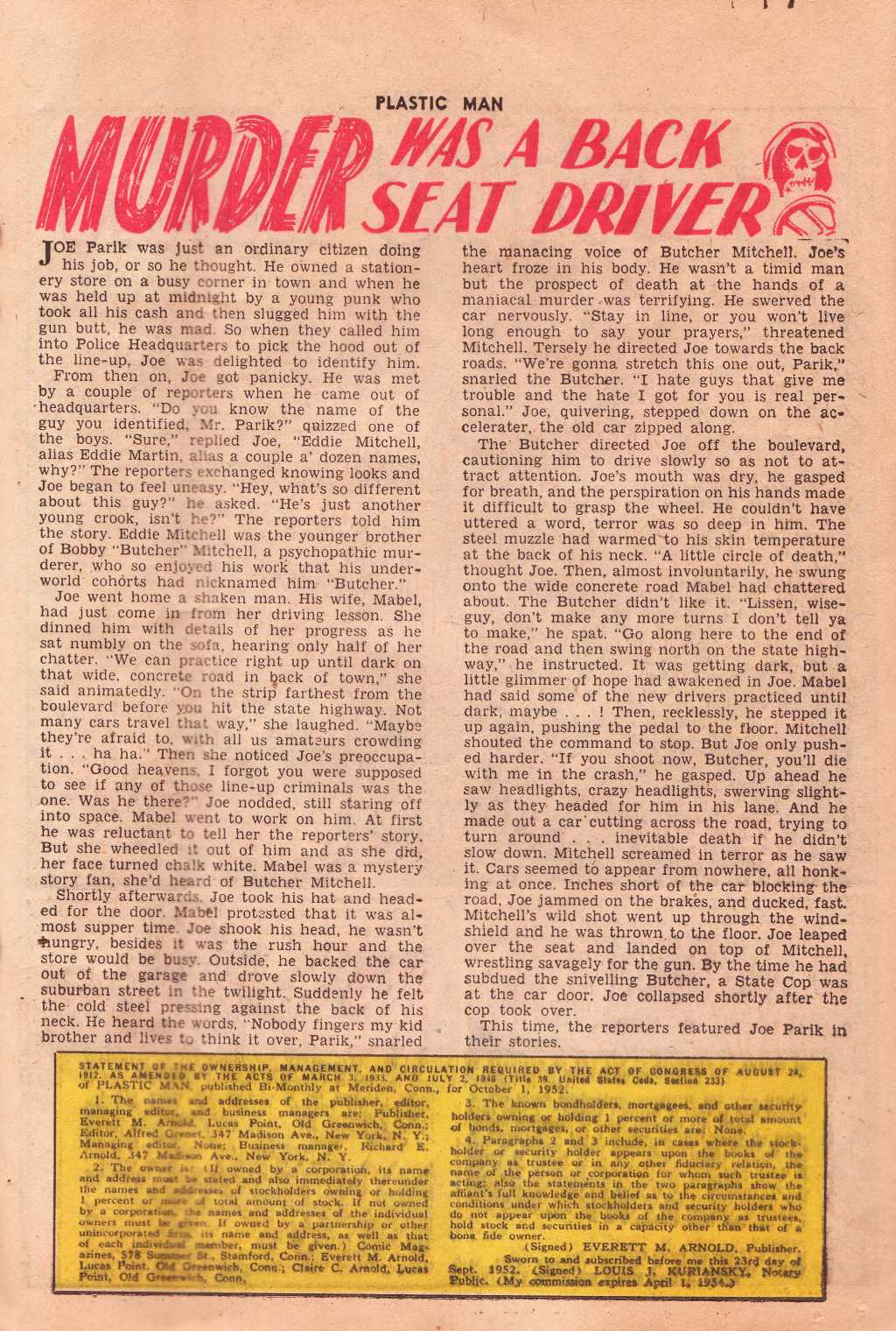 Read online Plastic Man (1943) comic -  Issue #41 - 26