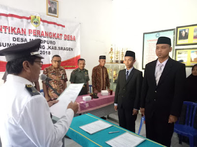 PERANGKAT BARU DESA MOJOPURO DILANTIK