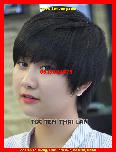TÓC TÉM THÁI ĐẸP CHO GƯƠNG MẶT TRÒN DÀI THÊM XINH