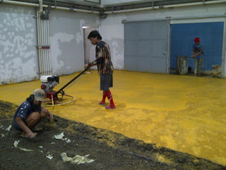 Pengerjaan Pengecoran & Finishing Floor Hardener di Cimuning, Bekasi