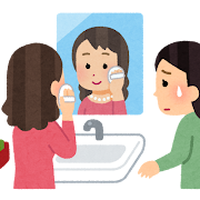 æ´é¢å°ãå é ãã人ã®ã¤ã©ã¹ãï¼å¥³æ§ï¼