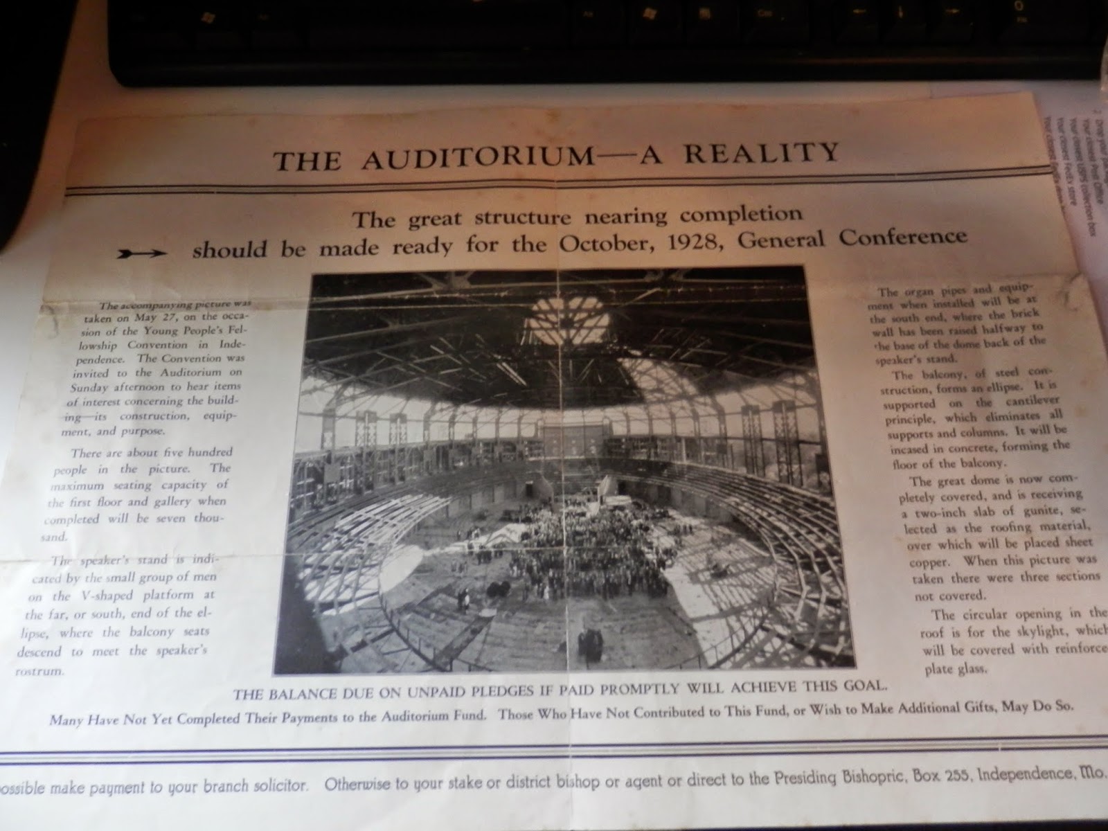 For Sale Church Of Christ Auditorium Article