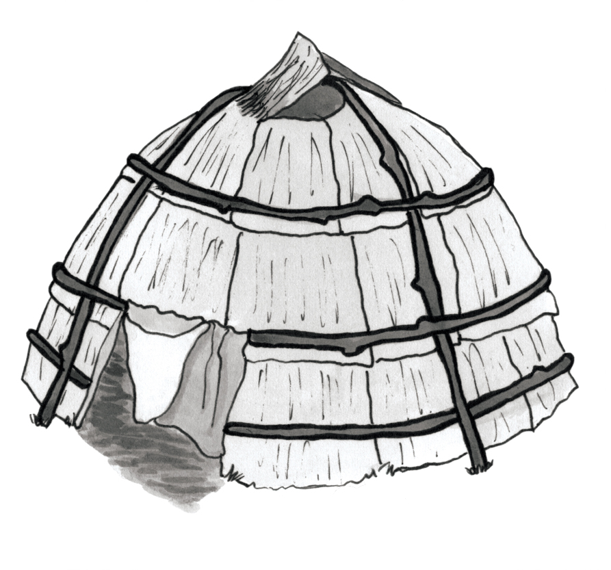 native american longhouse coloring pages - photo #2