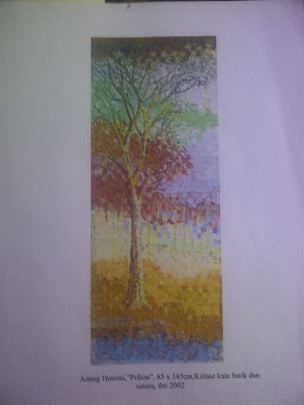 Yunita Fajarini Art Lukisan Kolase Pohon 1 Gambar