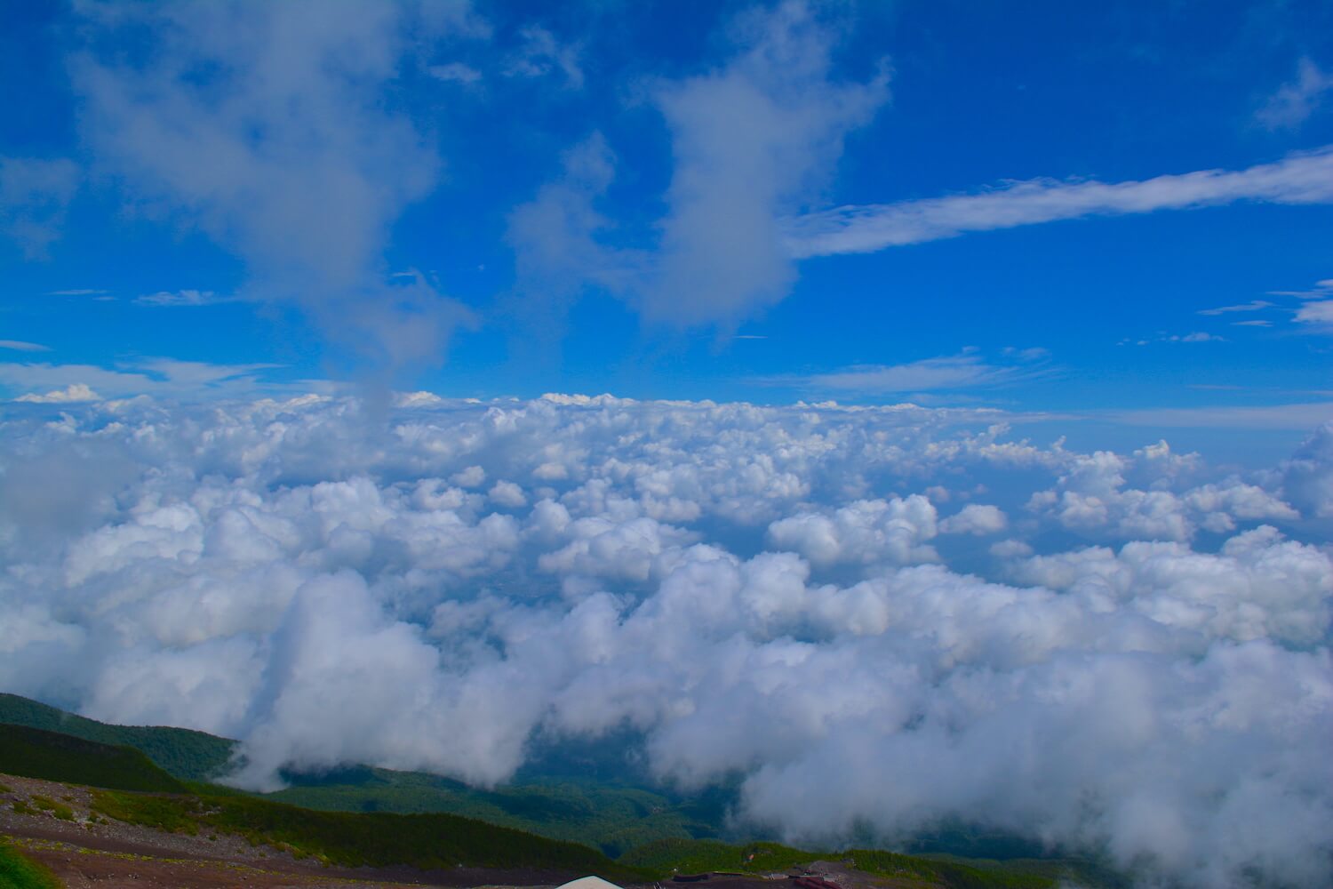view from top of mt fuji