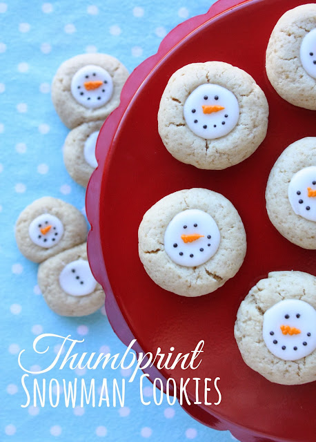 Thumbprint Snowman Cookies from Munchkin Munchies #BringtheCOOKIES