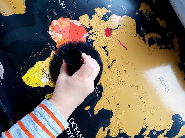 Mapa Zdrapka Playprint - mapa świata - geografia na wesoło - nauka przez zabawę - prezent dla podróżnika 