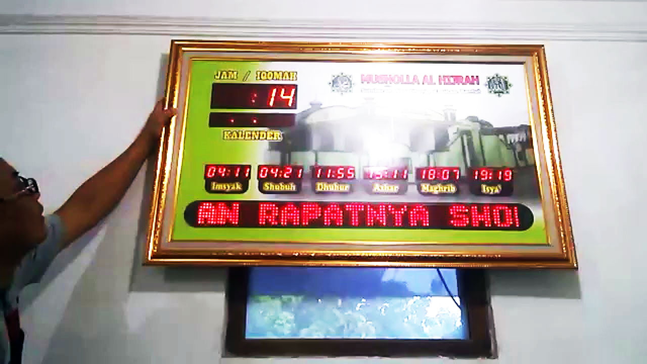 Membuat Jam Digital Masjid Dengan Arduino Tanpa Eeprom Elang Sakti