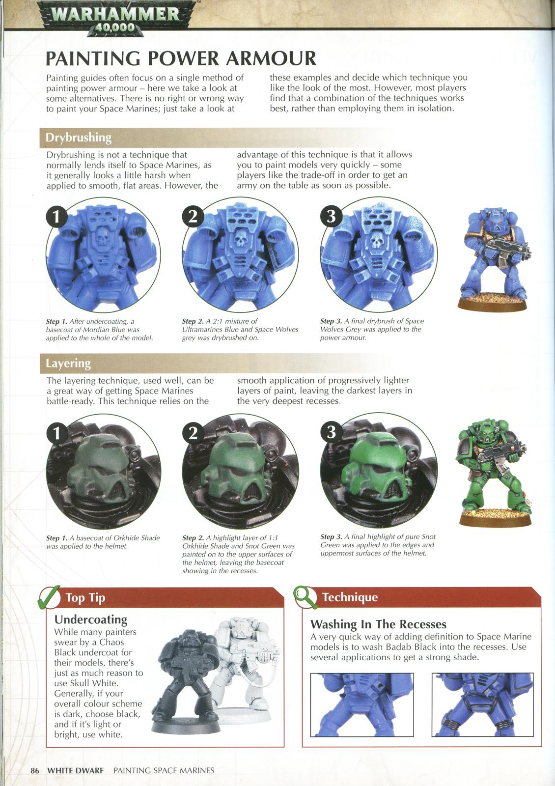 Warhammer Model Painting How to paint Space Marine Part 1