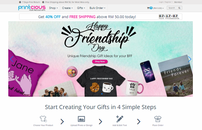 Printcious Help You Design And Print Your T Shirt Or Personalised If You Love To Give A Surprise And Birthday Present Ideas For Your Beloved One Would Design An Unique Words Or Lovely Photo On The Product Such As Mugs