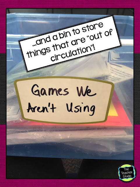 Keeping organized in math workshop is a key part of making math stations or centers work!  This post has tips for keeping math games and math stations organized.  Perfect for grade 2 math, grade 3 math, grade 4 math, grade 5 math. Math game storage