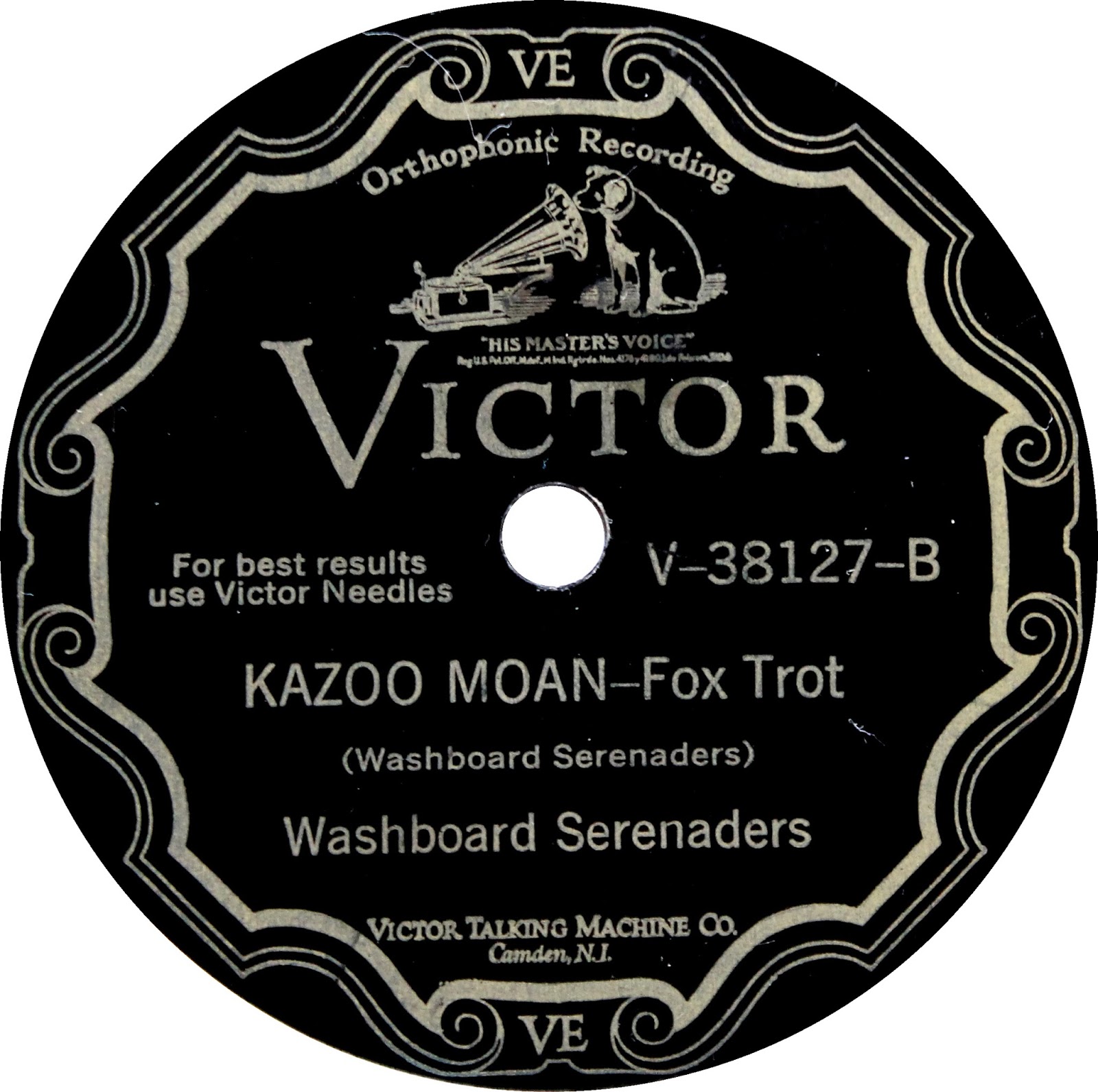 Heypally's 78 RPMs Washboard Serenaders Victor 38127 (1930)