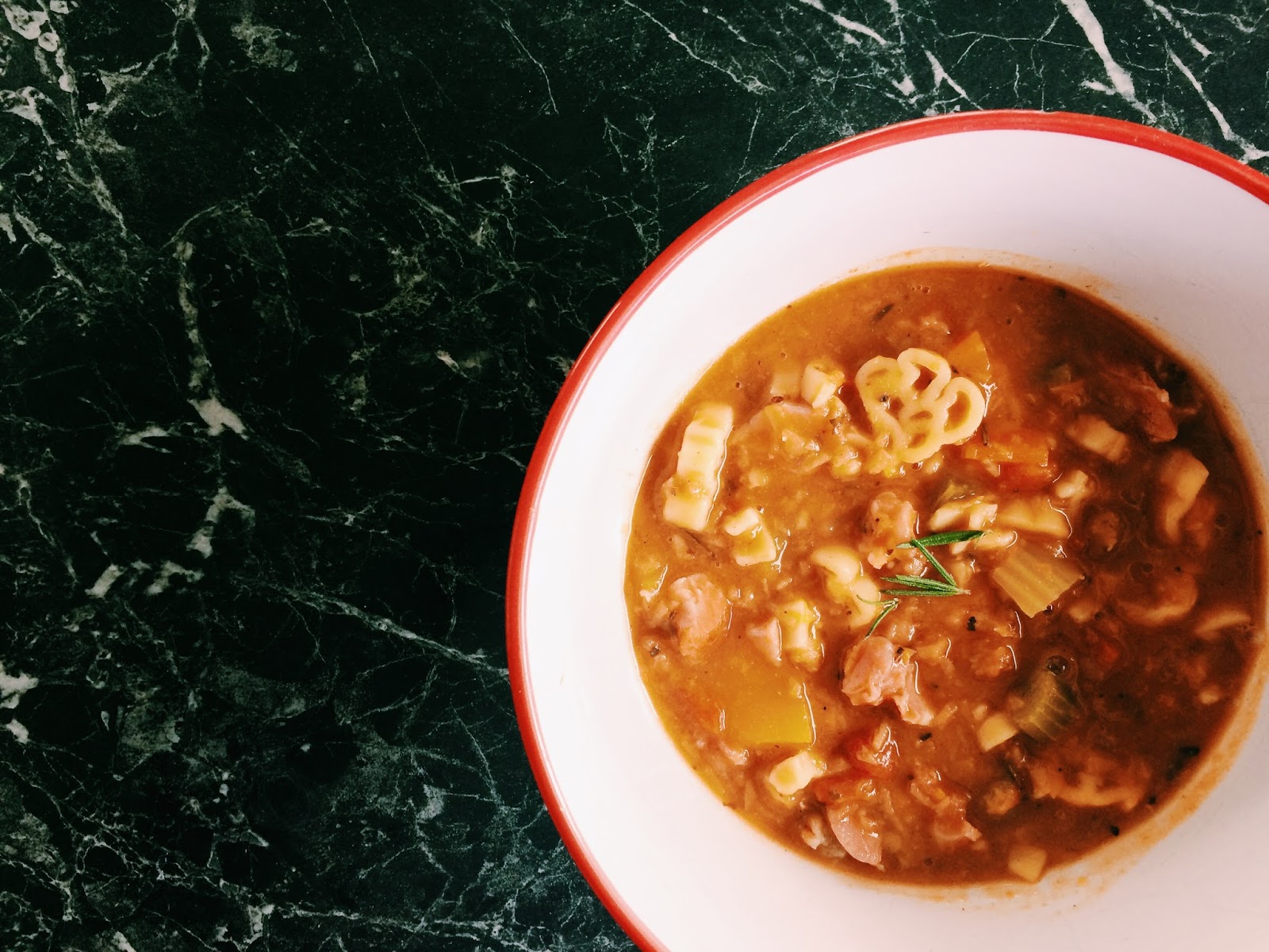 Surviving Domestication Chunky Vege and Bacon Hock Soup
