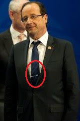 François Hollande cravate