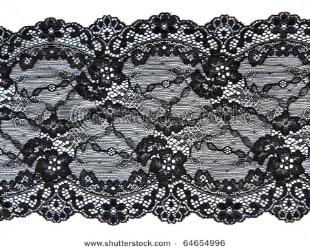 Black Lace Fabric Pattern Royalty Free Stock Images - Image: 11843839