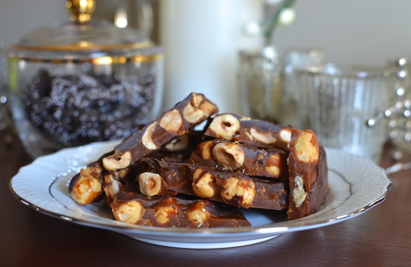 Playing with Flour Chocolate hazelnut toffee