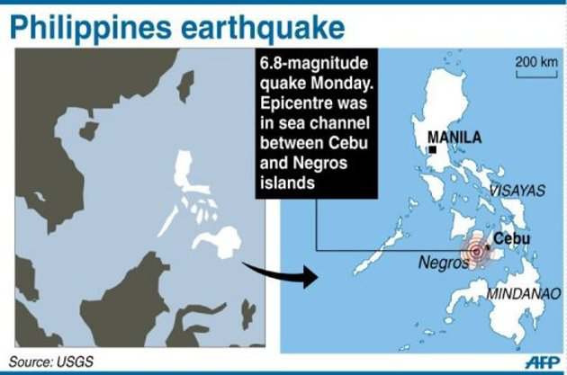 Earthquake Hits Central And Western Visayas