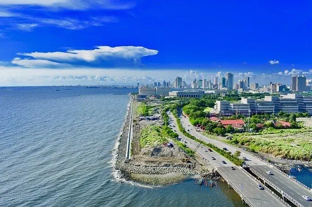 Manila Bay with the Manila skyline