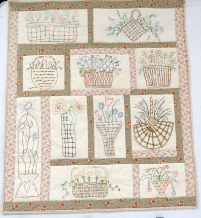 embroidered quilt
