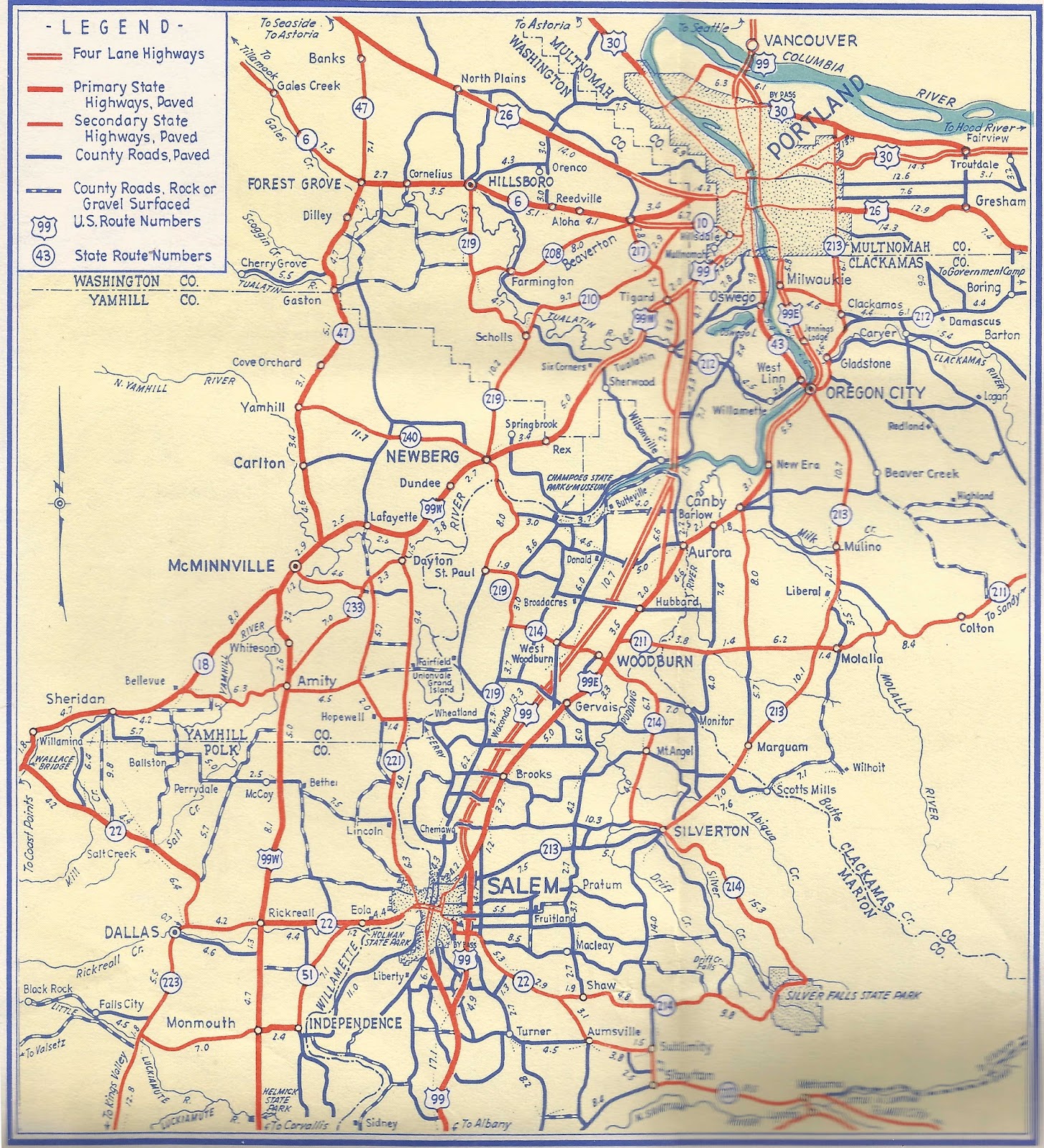 The ZehnKatzen Times [maps] Portland to Salem, from the Official