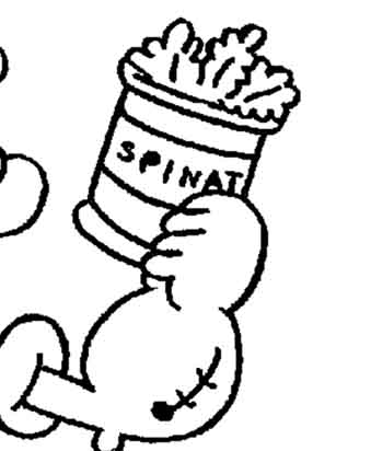 Spinach Vegetable Coloring Pages