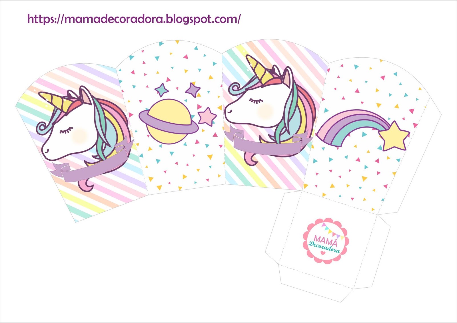 Mamá Decoradora Kit Imprimible Unicornio Gratis