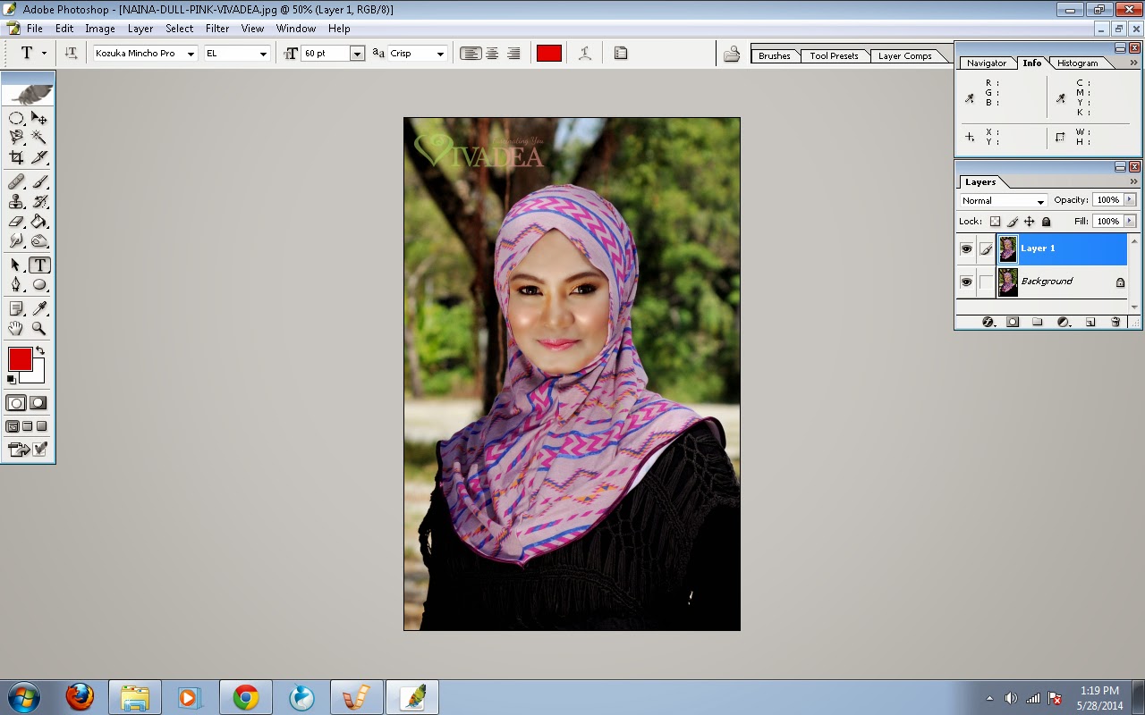 ADDING WATERMARK ON YOUR PICTURE USING PHOTOSHOP PART 1 3