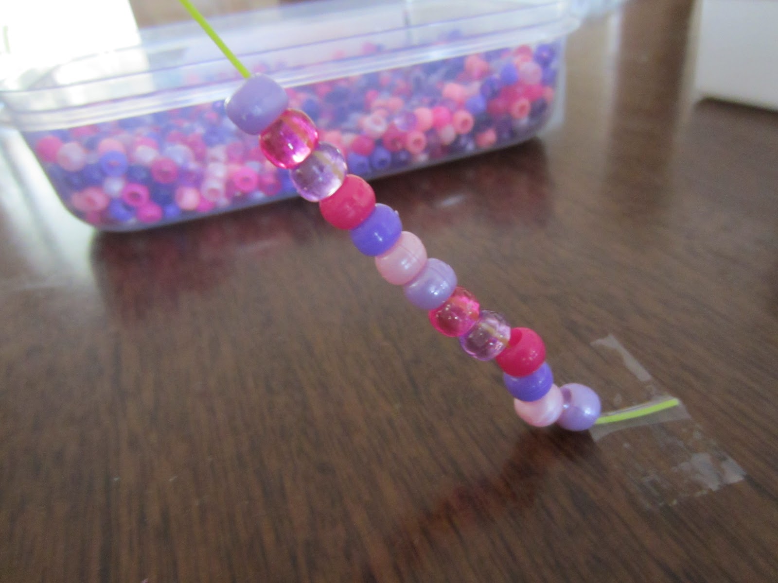 Learn with Play at Home Fun with beads
