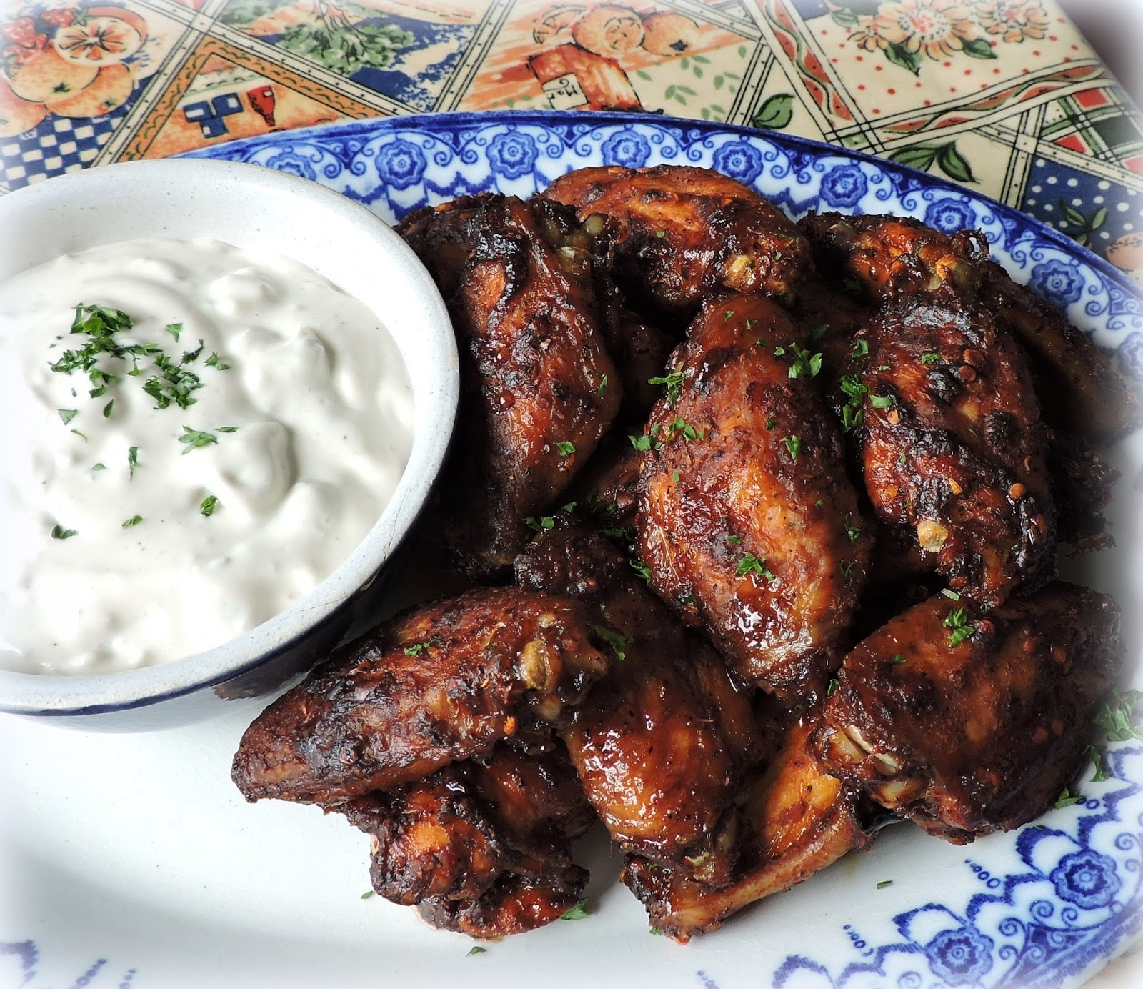 Spicy Chicken Wings & Blue Cheese Dressing The English Kitchen