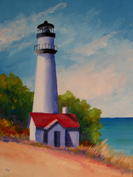 lighthouse painting acrylic canvas everyday sold nel
