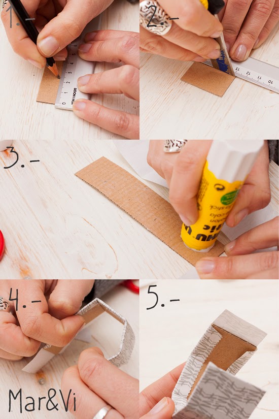 cactus de fieltro con macetero de cartón