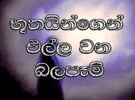 භූතයින්ගෙන් එල්ලවන බලපෑම්.