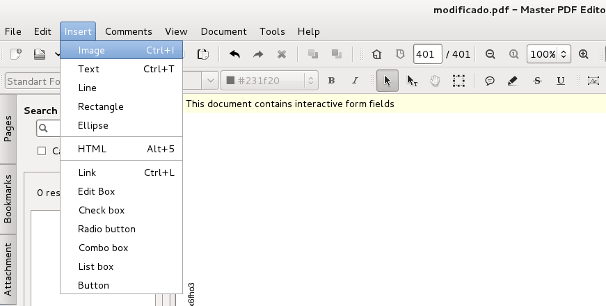 Algunha nova?: Editor de ficheiros PDF para Linux Debian: Master PDF Editor