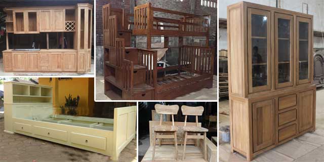 Jasa pembuatan furniture kayu jati mahoni jakarta