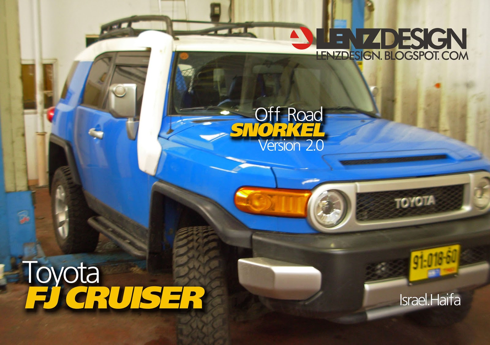 New Cars Toyota FJ Cruiser Snorkel Kit Lenzdesign Performance Israel