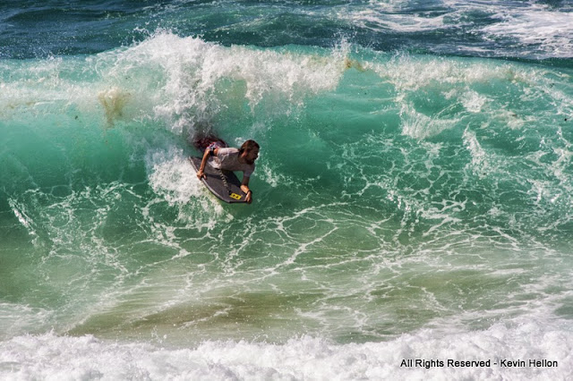 Surfing the rip at Tamarama, Eastern Suburbs, Sydney, Australia