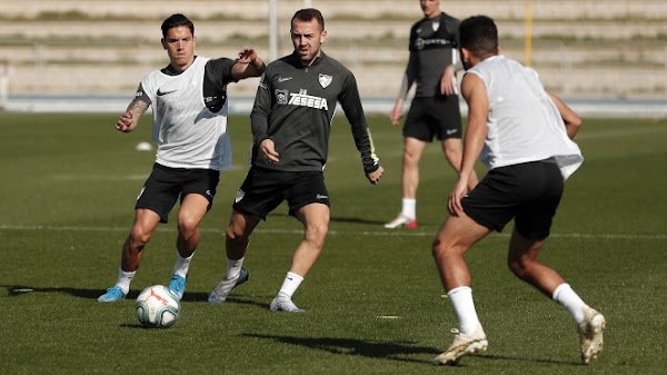 Málaga, Keidi Bare se incorporó de manera progresiva al entrenamiento del lunes