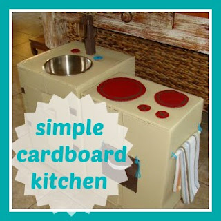 kitchen from cardboard 
