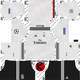 SL Benfica 2018/19 UCL Kit - Dream League Soccer Kits