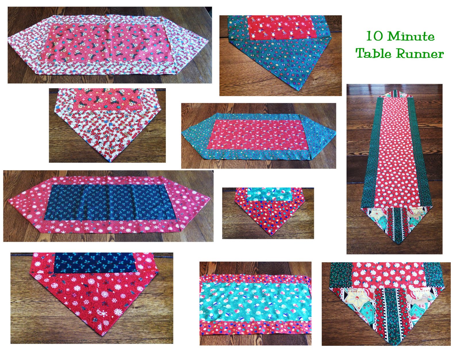 Hodgepodge from The Geranium Farm 10 Minute Table Runner and 12 Minute