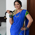 Anushka Shetty New Photos In Blue Saree